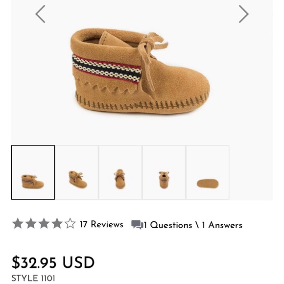 Minnetonka suede infant shoes - Picture 7 of 7